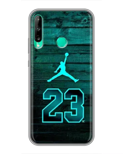 Чехол для Huawei P40 Lite e с картинкой «Jordan Cyan 23»