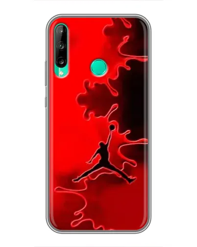 Чехол для Huawei P40 Lite e с картинкой «Jordan Red Smoke»