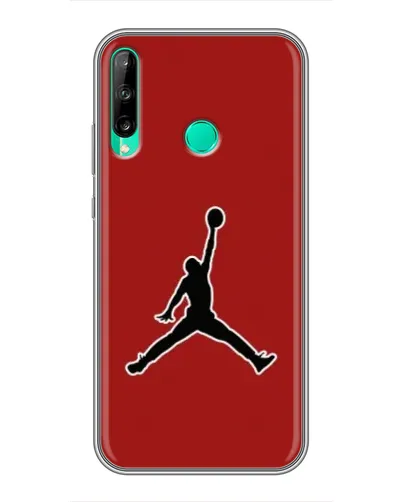Чехол для Huawei P40 Lite e с картинкой «Jordan Red Back»