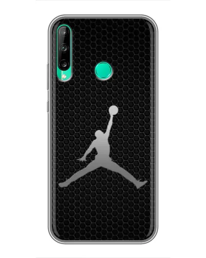 Чехол для Huawei P40 Lite e с картинкой «Jordan Dark Carbon»