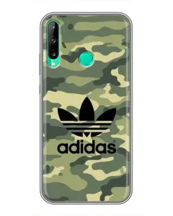 Чехол для Huawei P40 Lite e с картинкой «Милитари стиль Adidas»
