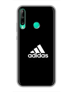 Чехол для Huawei P40 Lite e с картинкой «Черная классика Adidas»