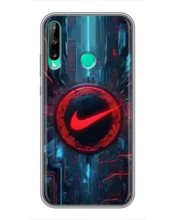 Чохол для Huawei P40 Lite e з картинкою «Техногенний стиль Nike»