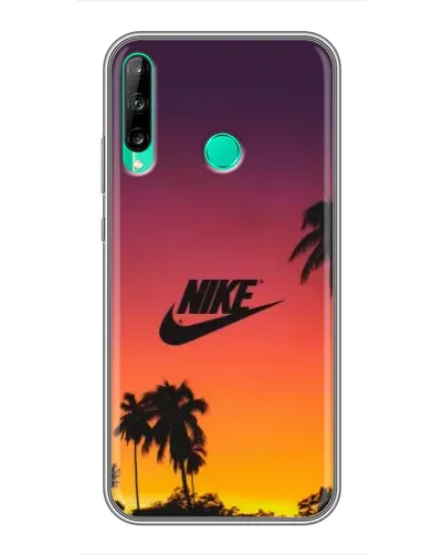 Чохол для Huawei P40 Lite e з картинкою «Nike на заході сонця»