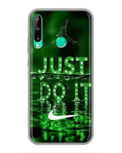 Чохол для Huawei P40 Lite e з картинкою «Зелений неоновий Nike»