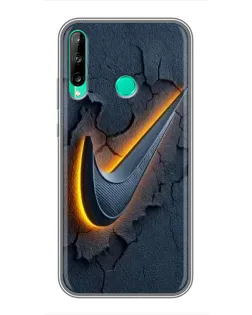 Чохол для Huawei P40 Lite e з картинкою «Об'ємний логотип Найк»