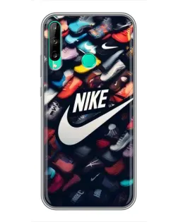 Чохол для Huawei P40 Lite e з картинкою «Колекція кросівок Nike»