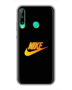 Чохол для Huawei P40 Lite e з картинкою «Золотий логотип Nike»