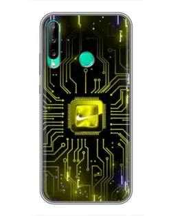 Чохол для Huawei P40 Lite e з картинкою «Nike — золота іскра»