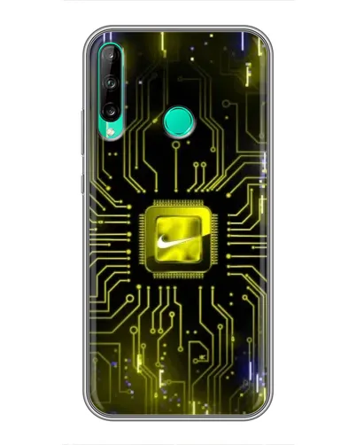 Чохол для Huawei P40 Lite e з картинкою «Nike — золота іскра»