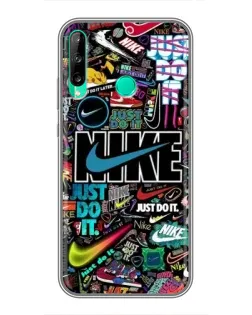 Чохол для Huawei P40 Lite e з картинкою «Яскравий колаж Nike»