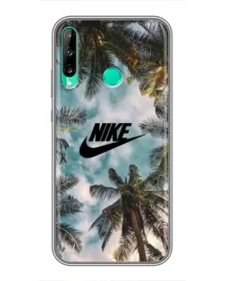 Чохол для Huawei P40 Lite e з картинкою «Тропічний принт Nike»