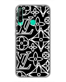 Чохол для Huawei P40 Lite e з картинкою «Чорно-білий візерунок LV» Чохол для Huawei P40 Lite e з картинкою «Чорно-білий візерунок LV»