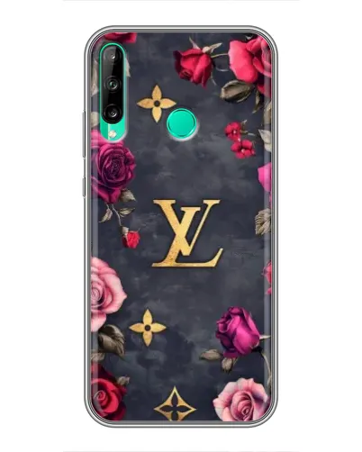 Чехол для Huawei P40 Lite e с картинкой «Цветочный Louis Vuitton»