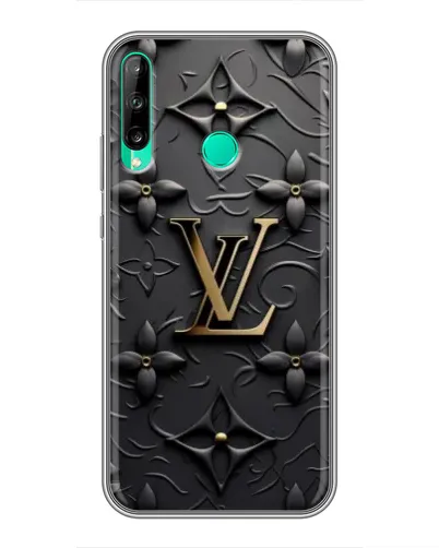 Чехол для Huawei P40 Lite e с картинкой «Кожаная текстура LV»
