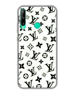 Чехол для Huawei P40 Lite e с картинкой «Монохромный хаос LV» Чехол для Huawei P40 Lite e с картинкой «Монохромный хаос LV»