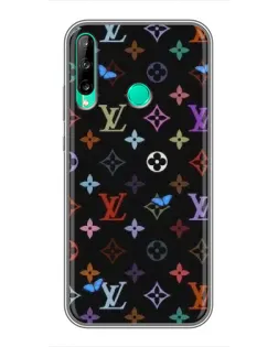 Чехол для Huawei P40 Lite e с картинкой «Цветная монограмма LV»
