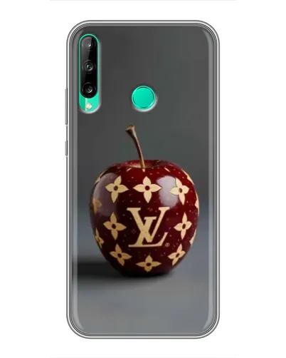 Чехол для Huawei P40 Lite e с картинкой «Красное яблоко LV»