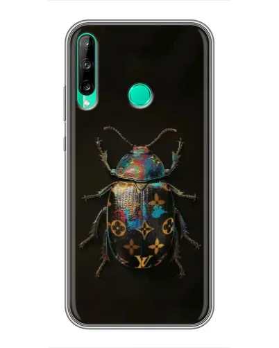 Чехол для Huawei P40 Lite e с картинкой «LV — мраморный принт»