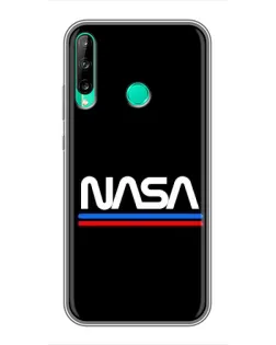 Чохол для Huawei P40 Lite e з картинкою «NASA — класика Red Blue» Чохол для Huawei P40 Lite e з картинкою «NASA — класика Red Blue»