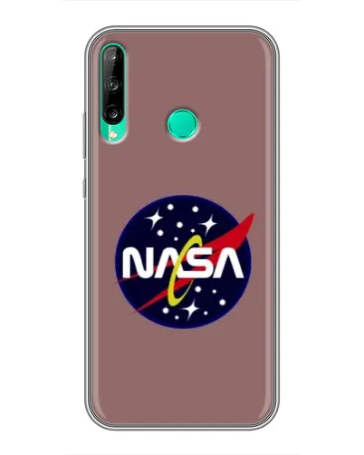 Чехол для Huawei P40 Lite e с картинкой «NASA — ретро космос»