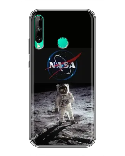 Чехол для Huawei P40 Lite e с картинкой «Астронавт на Луне»