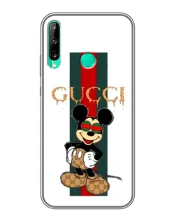 Чохол для Huawei P40 Lite e з картинкою «Міккі Маус Gucci — смуги»
