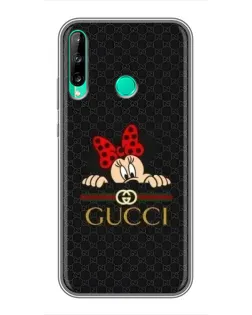 Чохол для Huawei P40 Lite e з картинкою «Мінні Маус Gucci — чорний»