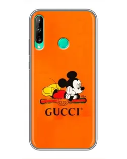 Чохол для Huawei P40 Lite e з картинкою «Міккі Маус Gucci — помаранч»