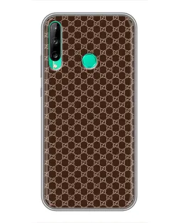 Чохол для Huawei P40 Lite e з картинкою «Gucci — шоколадна сітка»