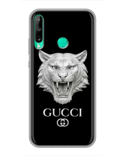 Чохол для Huawei P40 Lite e з картинкою «Gucci — срібний лев» Чохол для Huawei P40 Lite e з картинкою «Gucci — срібний лев»