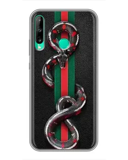 Чохол для Huawei P40 Lite e з картинкою «Gucci — змія на смузі»