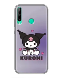 Чехол для Huawei P40 Lite e с картинкой «Kuromi — фиолетовый арт» Чехол для Huawei P40 Lite e с картинкой «Kuromi — фиолетовый арт»