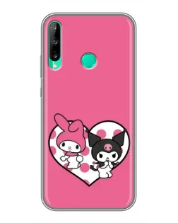 Чехол для Huawei P40 Lite e с картинкой «Kuromi и My Melody» Чехол для Huawei P40 Lite e с картинкой «Kuromi и My Melody»
