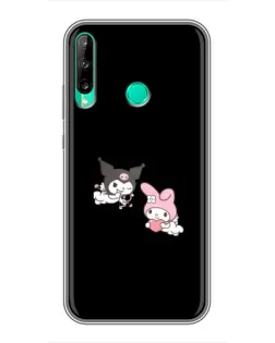 Чехол для Huawei P40 Lite e с картинкой «My Melody и Kuromi» Чехол для Huawei P40 Lite e с картинкой «My Melody и Kuromi»