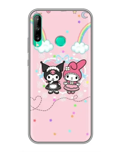 Чехол для Huawei P40 Lite e с картинкой «My Melody и Kuromi» Чехол для Huawei P40 Lite e с картинкой «My Melody и Kuromi»