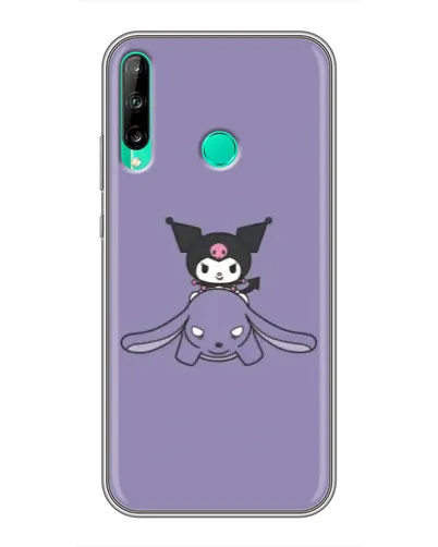 Чехол для Huawei P40 Lite e с картинкой «Kuromi на лиловом фоне» Чехол для Huawei P40 Lite e с картинкой «Kuromi на лиловом фоне»