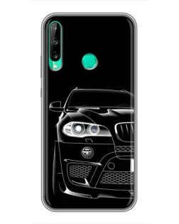 Чохол для Huawei P40 Lite e з картинкою «Темний силует BMW»