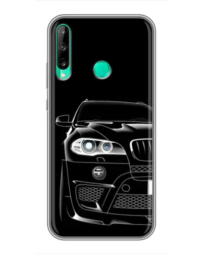 Чохол для Huawei P40 Lite e з картинкою «Темний силует BMW»