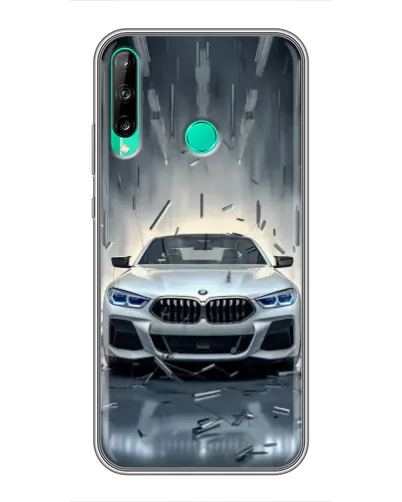 Чохол для Huawei P40 Lite e з картинкою «BMW у світлі фар»