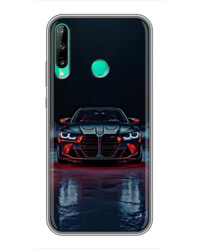 Чохол для Huawei P40 Lite e з картинкою «BMW на мокрій дорозі»
