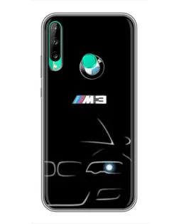 Чохол для Huawei P40 Lite e з картинкою «Мінімалістичний принт BMW M3»
