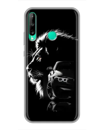 Чохол для Huawei P40 Lite e з картинкою «BMW та лев»