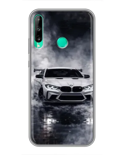 Чохол для Huawei P40 Lite e з картинкою «BMW крізь туман»