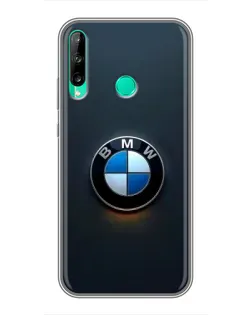 Чохол для Huawei P40 Lite e з картинкою «Логотип BMW — мінімалізм»