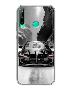 Чохол для Huawei P40 Lite e з картинкою «BMW — акварельний дрифт»