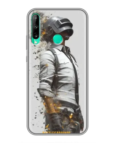 Чохол для Huawei P40 Lite e з картинкою «PUBG — боєць у пилу»
