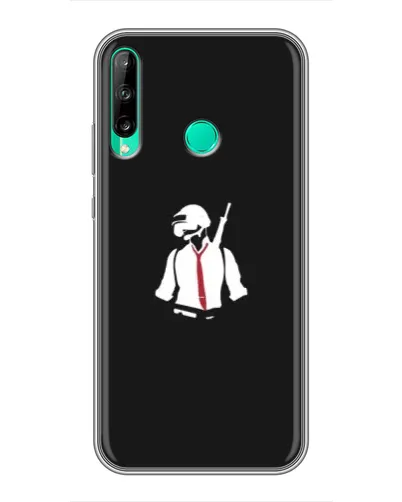 Чохол для Huawei P40 Lite e з картинкою «PUBG — силует воїна»