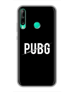 Чохол для Huawei P40 Lite e з картинкою «PUBG — білий логотип»