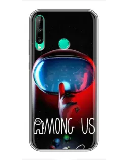 Чохол для Huawei P40 Lite e з картинкою «Червоний імпостер — макро» Чохол для Huawei P40 Lite e з картинкою «Червоний імпостер — макро»